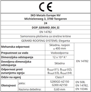 CE Labels: Eleganta
